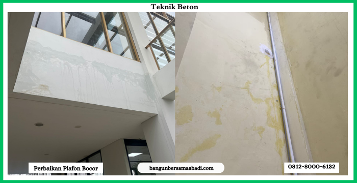 Jasa Perbaikan Plafon Gedung Bocor Rembes