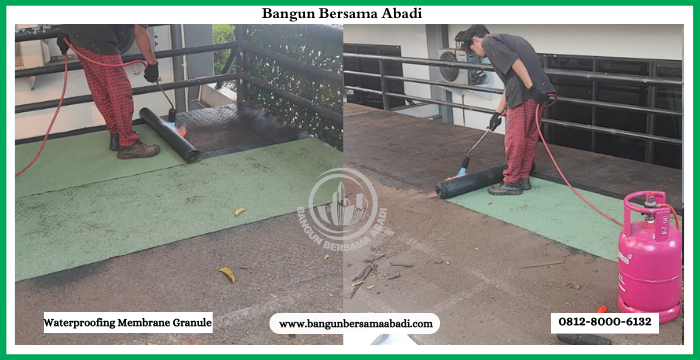 Jasa waterproofing membrane granule