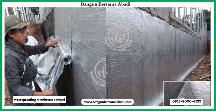 Waterproofing Membrane Tempel untuk Pondasi Bangunan