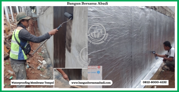 Waterproofing Membrane Tempel Pondasi