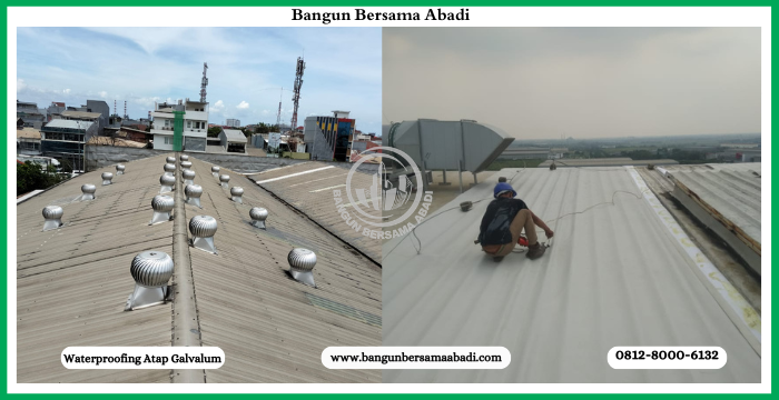 Jasa Waterproofing Coating Atap Galvalum