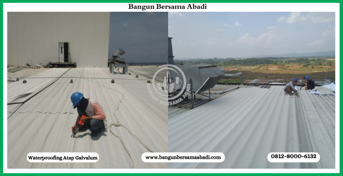 Waterproofing Atap Galvalum